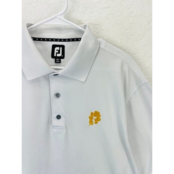 FootJoy Golf Polo Shirt Men’s Size XL White Performance Short Sleeve Logo - Picture 3 of 8